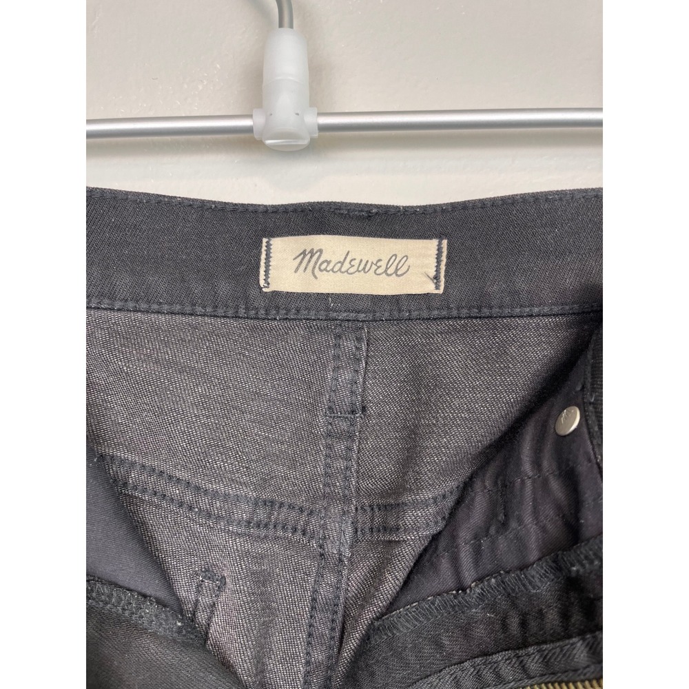 Madewell‎ Classic Straight Jean High Rise Faded Black Denim Size 27 - Picture 3 of 8